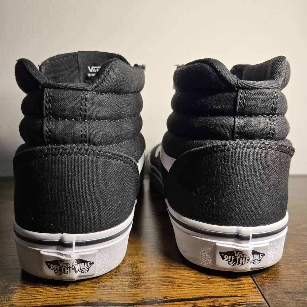 Vans Women's Sz8 SK-8 HI Black and White High-Top Sneakers VERY CLEAN Lace Up - Picture 10 of 10